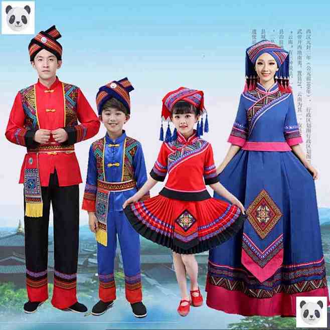 广西壮族儿童演出服 穿在身上的文化传承之美